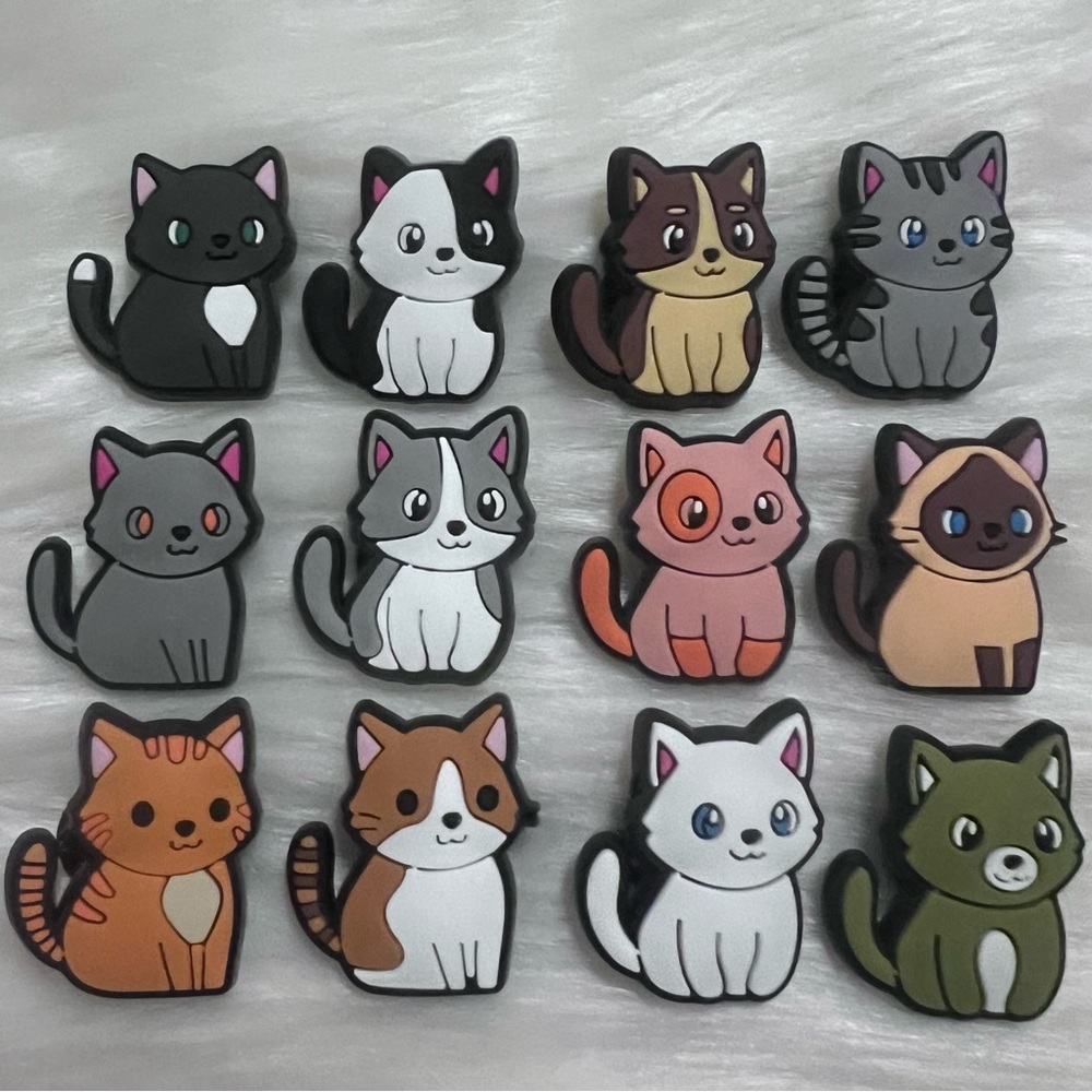 cat charm set